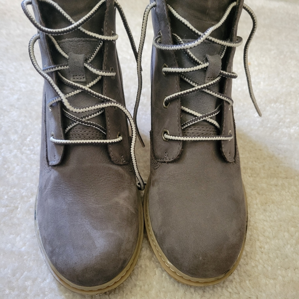 Timberland Earthkeepers Pre-Owned Suede Wedge Ankle Boot Women’s US 7